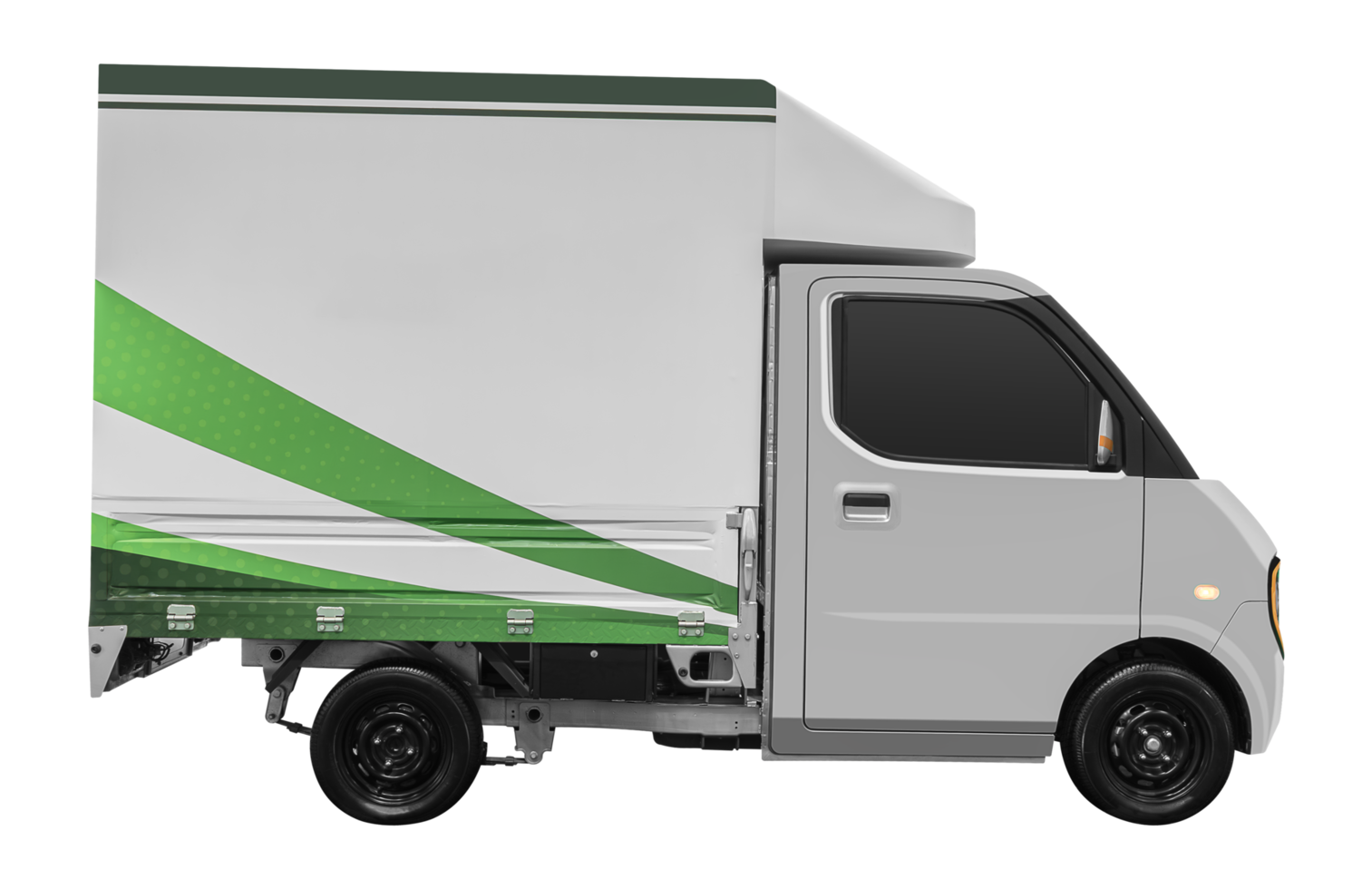 Side view gray electric mini truck png