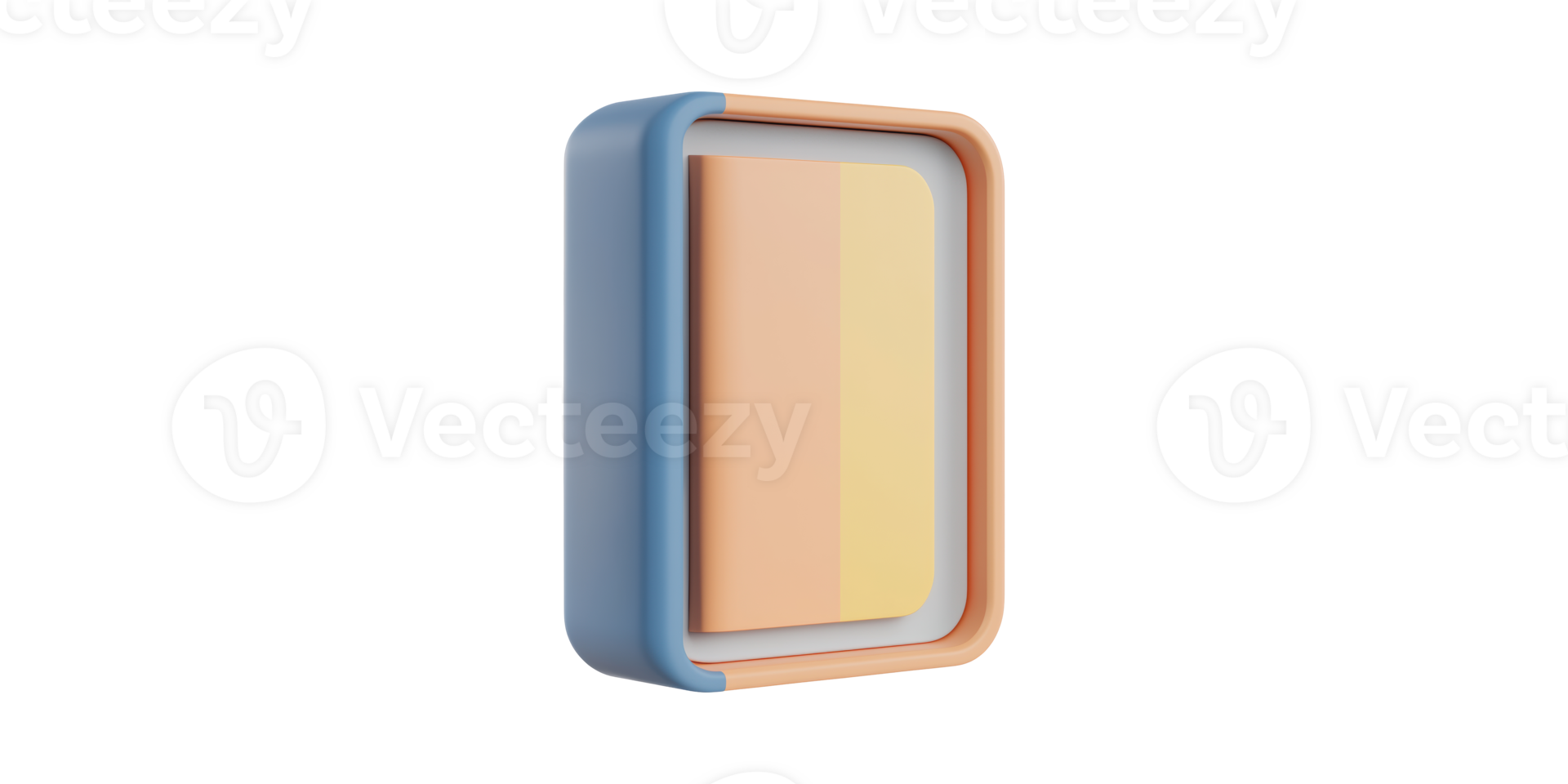 3D Abstract Geometric Shape With Pastel Colors. Modern Minimalist Design Concept Isolated On Transparent Background png