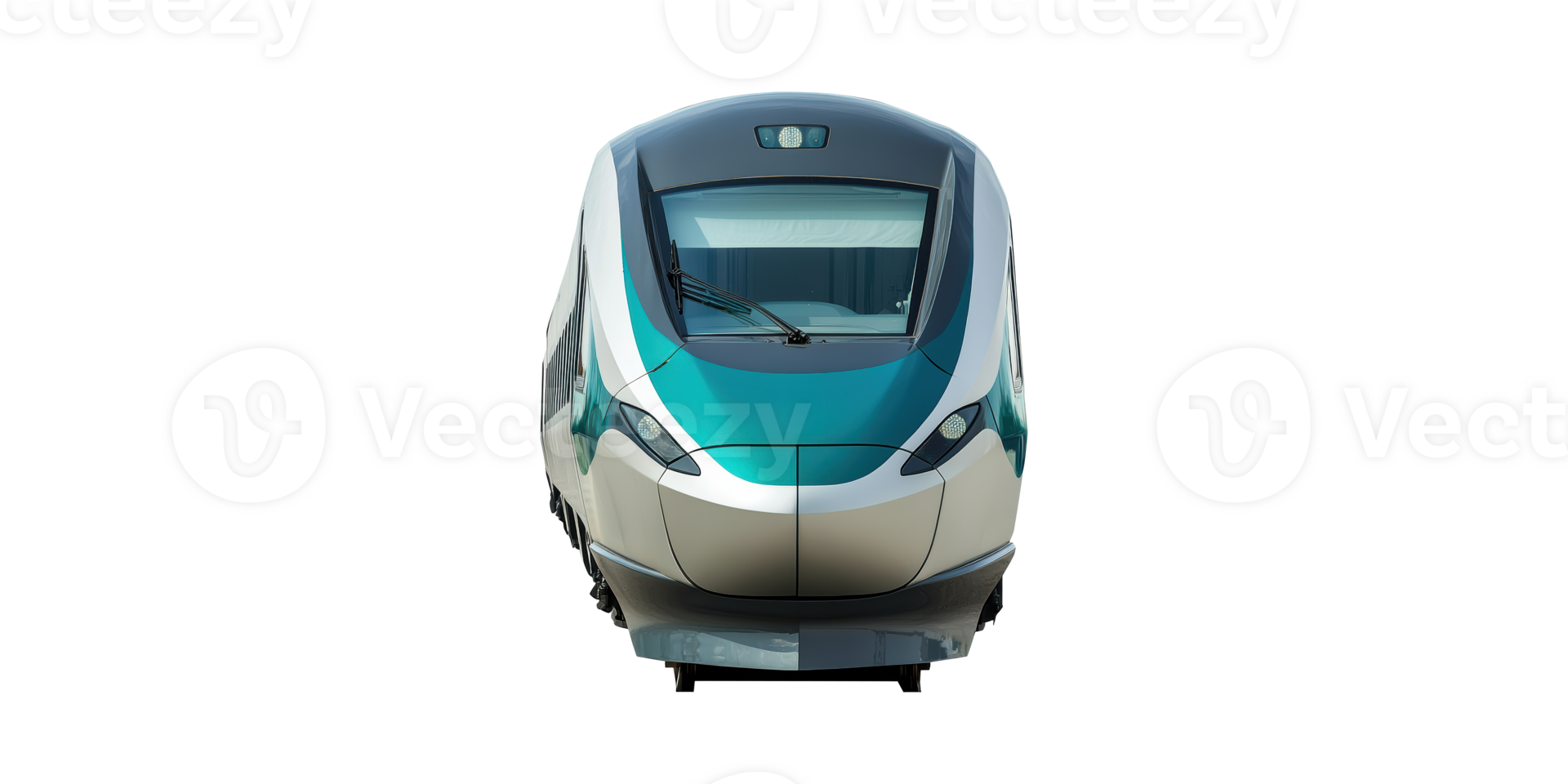 Modern High-Speed Train Front View. Advanced Transportation And Rail Technology Isolated On Transparent Background png