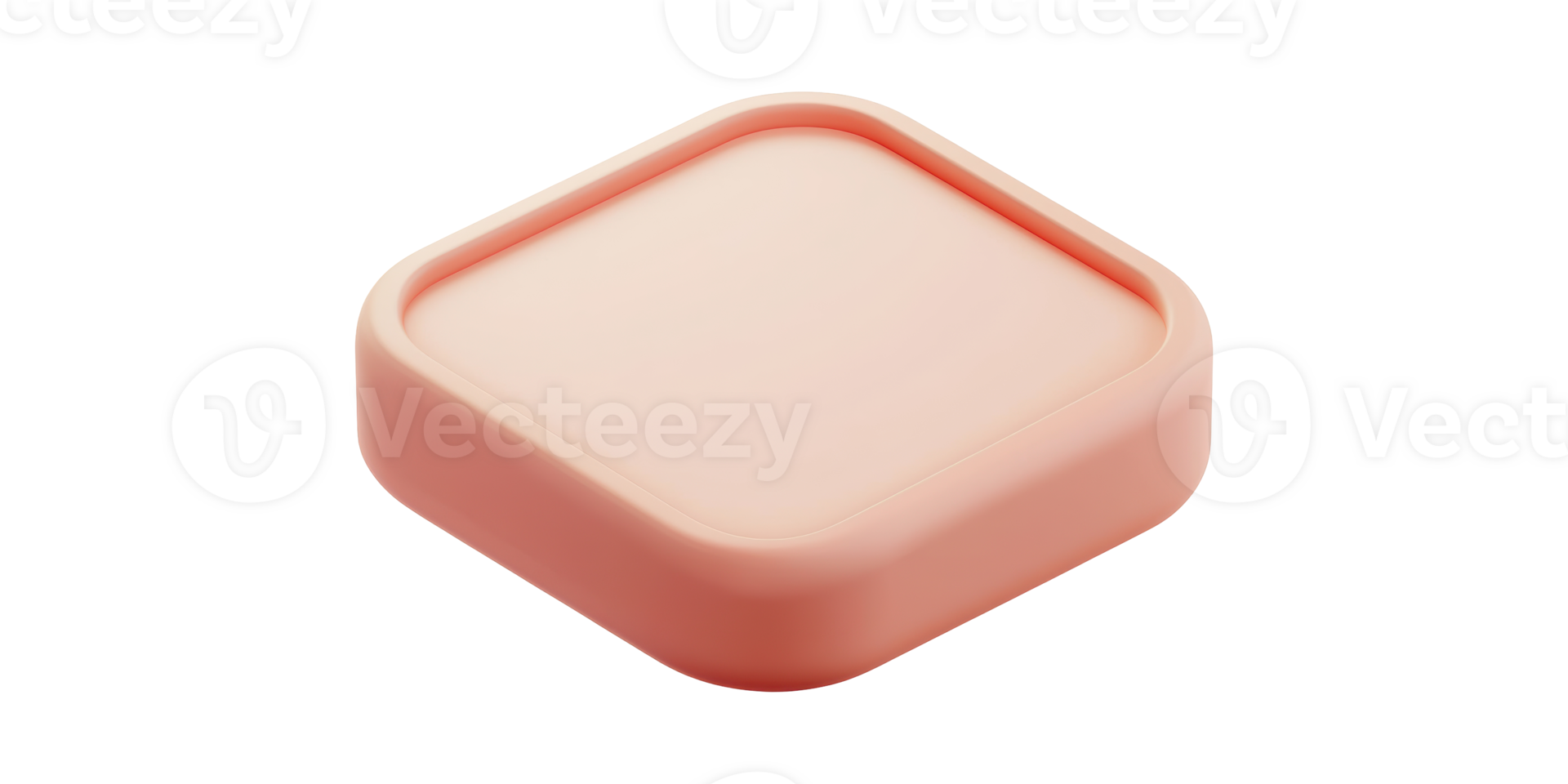 Minimalist Square Pink Container. Modern Storage Solution For Home And Office Organization Isolated On Transparent Background png