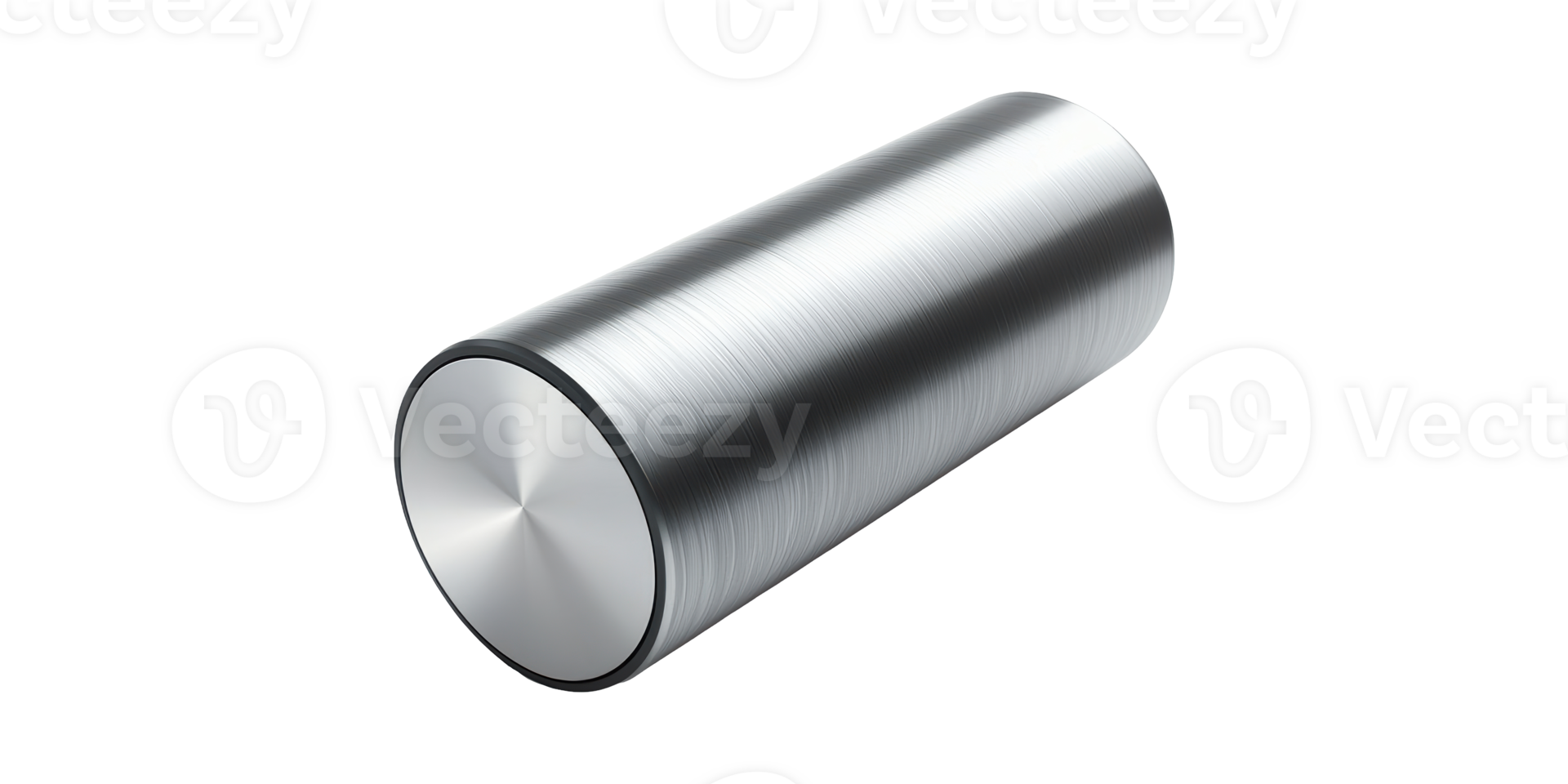 Sleek Metallic Cylinder. Industrial Design And Engineering Component Isolated On Transparent Background png