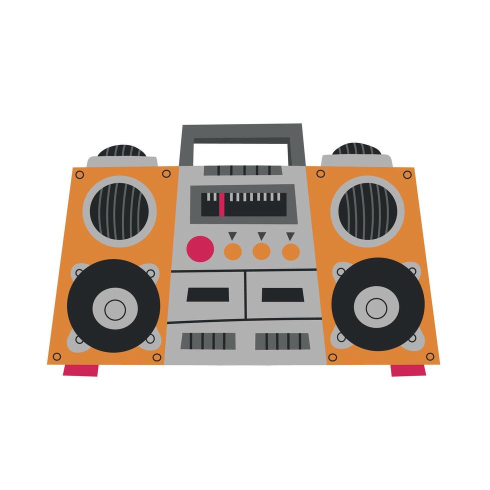 Retro Boombox 4 icon clipart avatar logotype isolated illustration vector