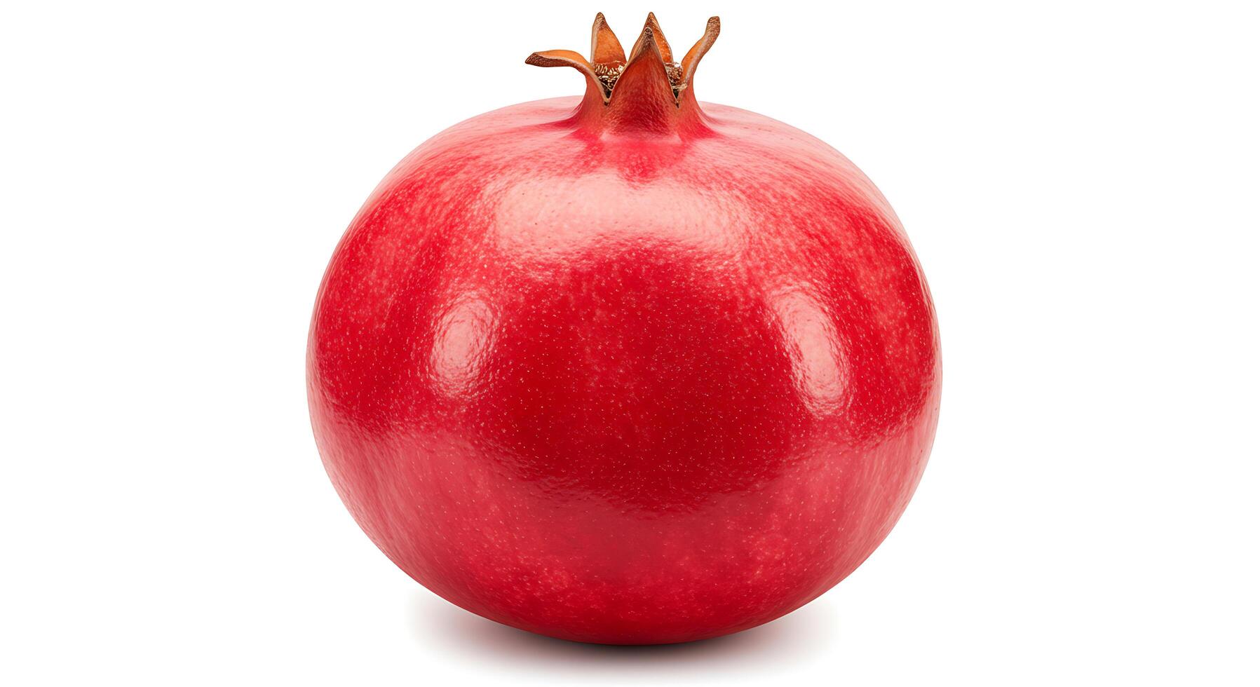 Fresh Pomegranate on White Background - Healthy Eating Concept photo