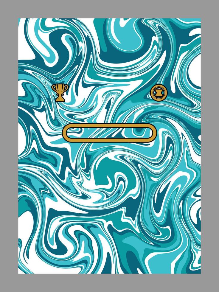 Abstract design with icons and swirling colors vector