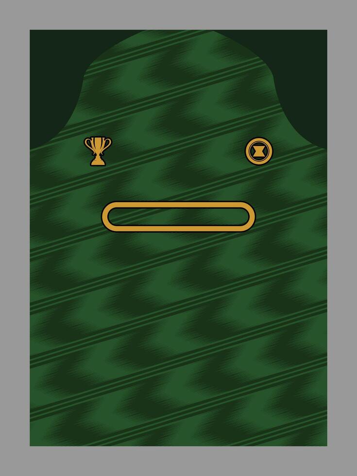 Green background with trophy and icon vector