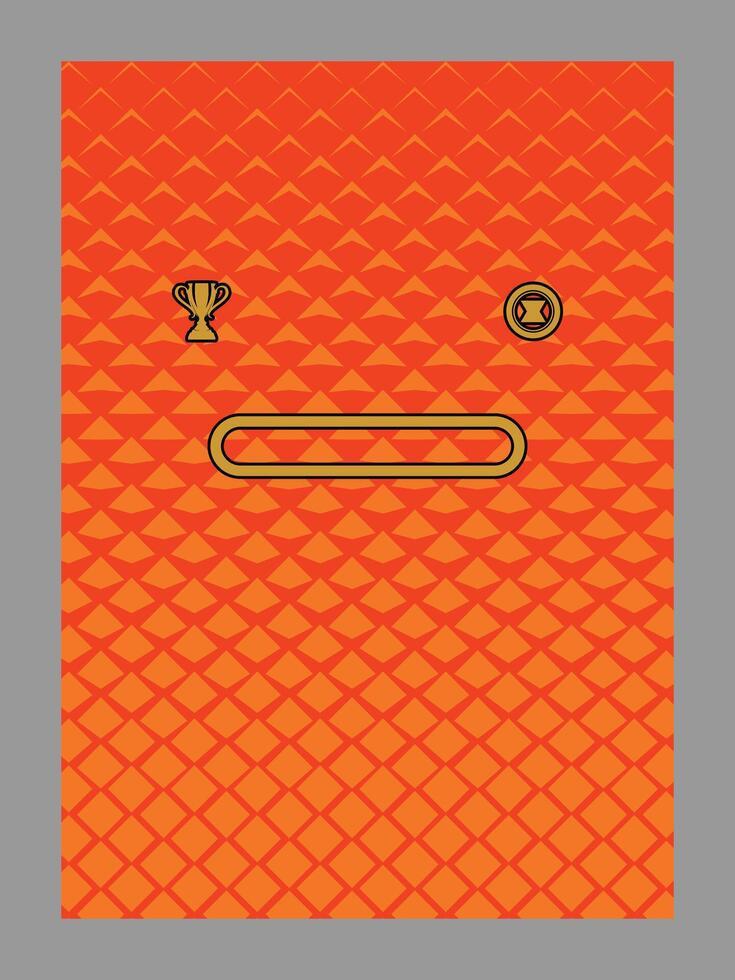 Orange graphic design with trophy icons vector