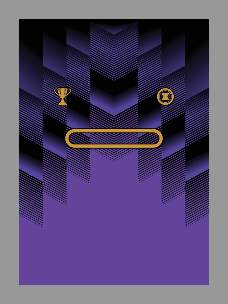 Graphic with trophy and timer icons vector