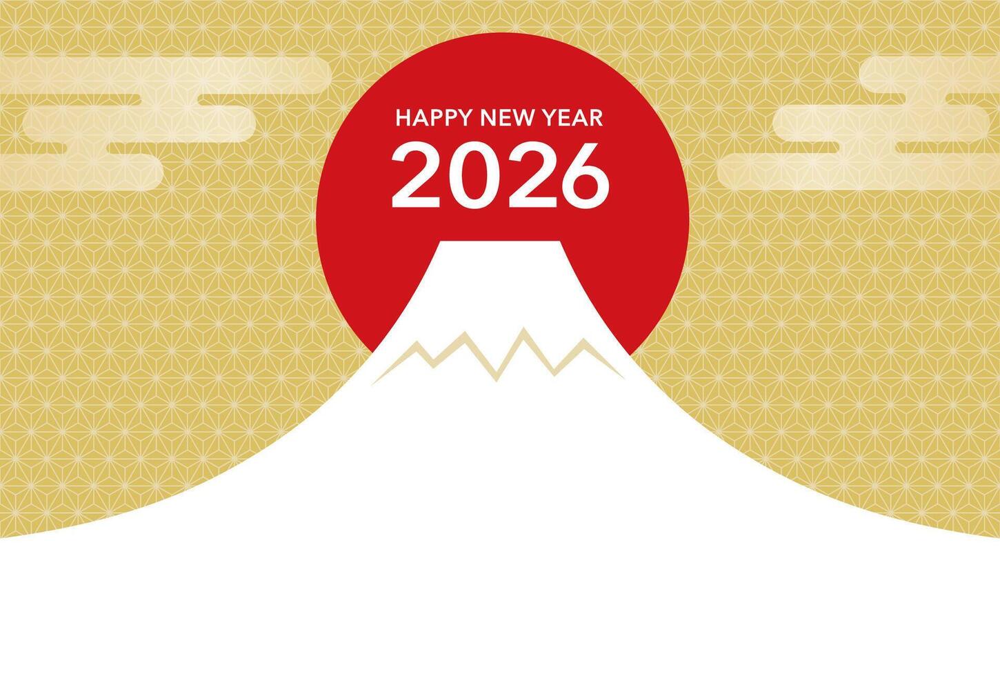 Happy New Year 2026 design vector