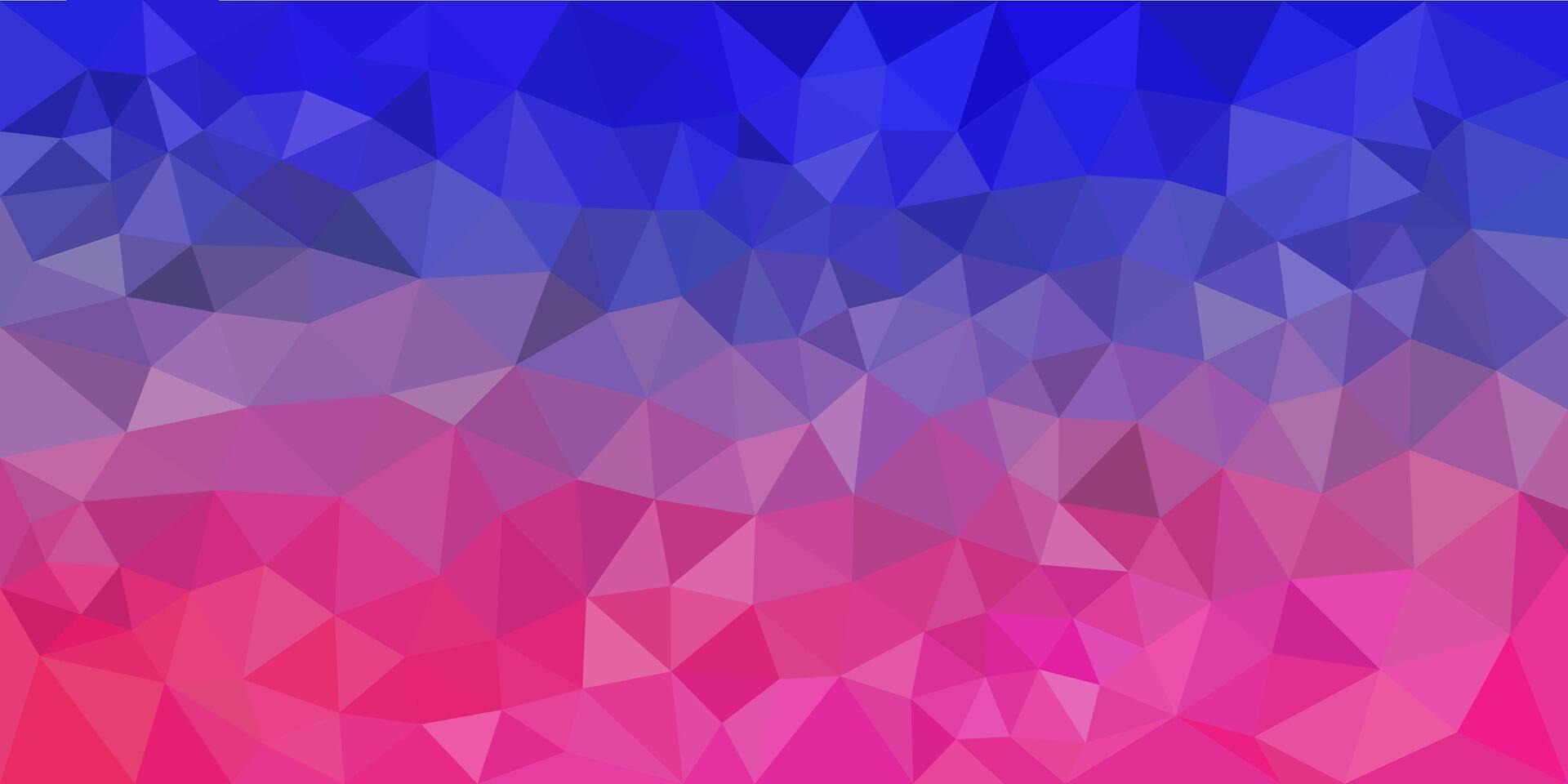 A colorful low poly background with gradient shades of blue, purple, and pink, forming a modern and vibrant geometric pattern. vector