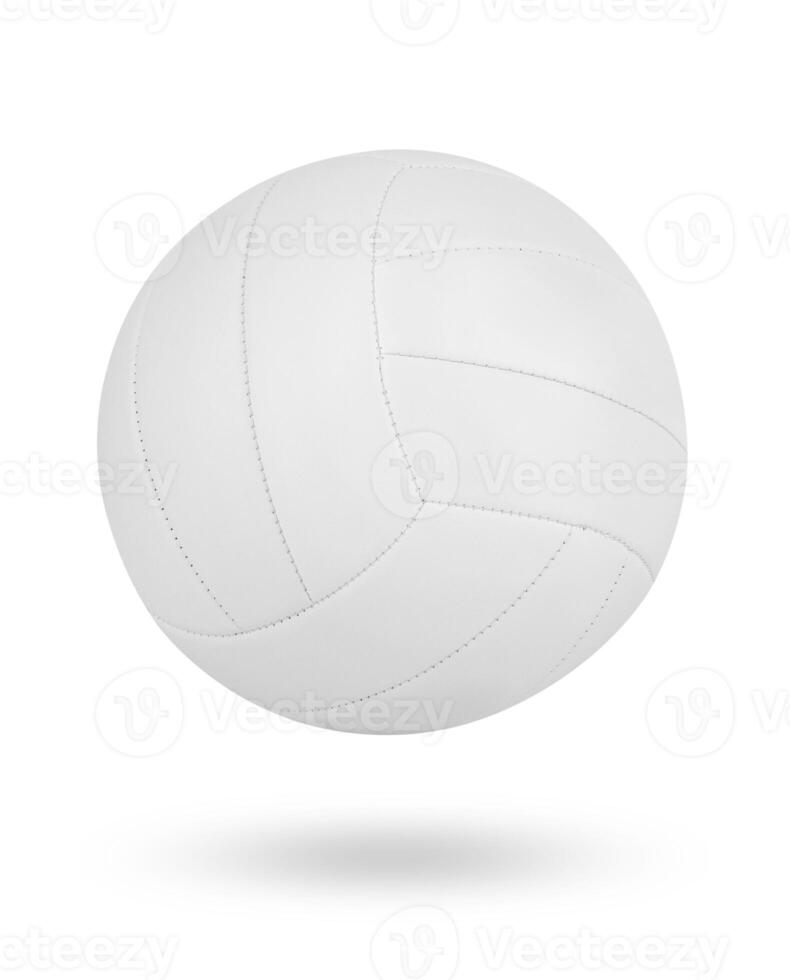 Volleyball ball on white photo