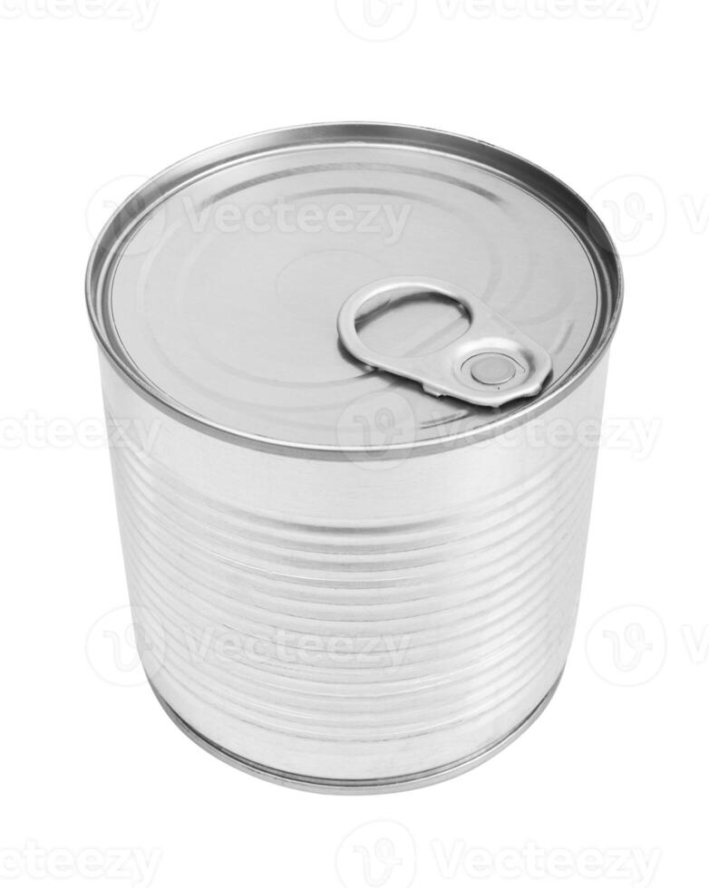 Food can on white photo