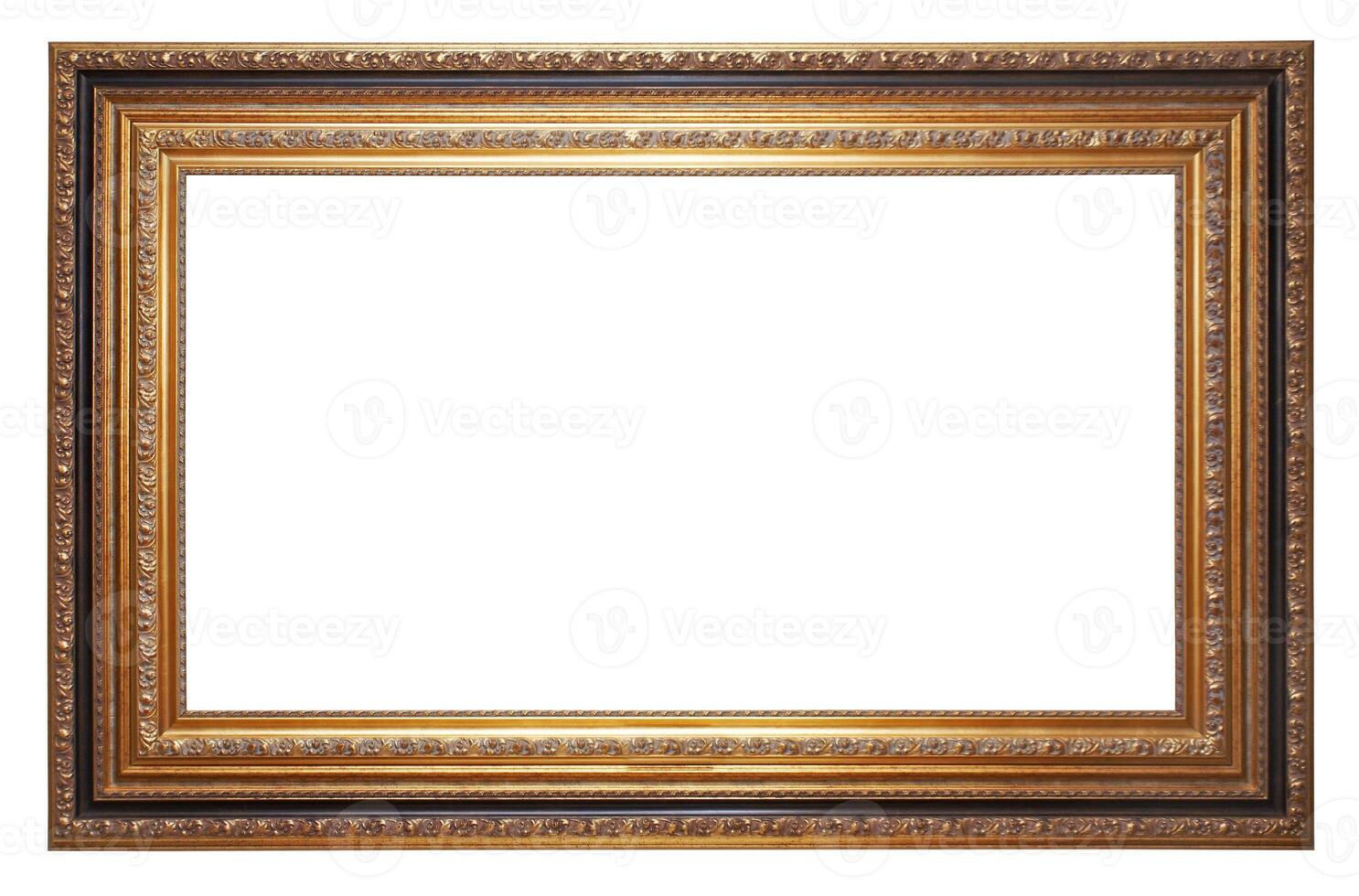 Gold old picture frame photo