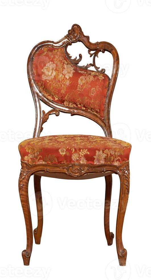 Vintage Chair on white photo