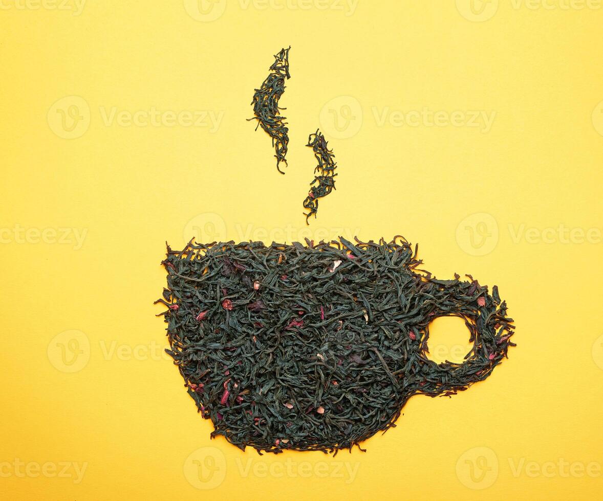 Tea in the shape of a cup photo