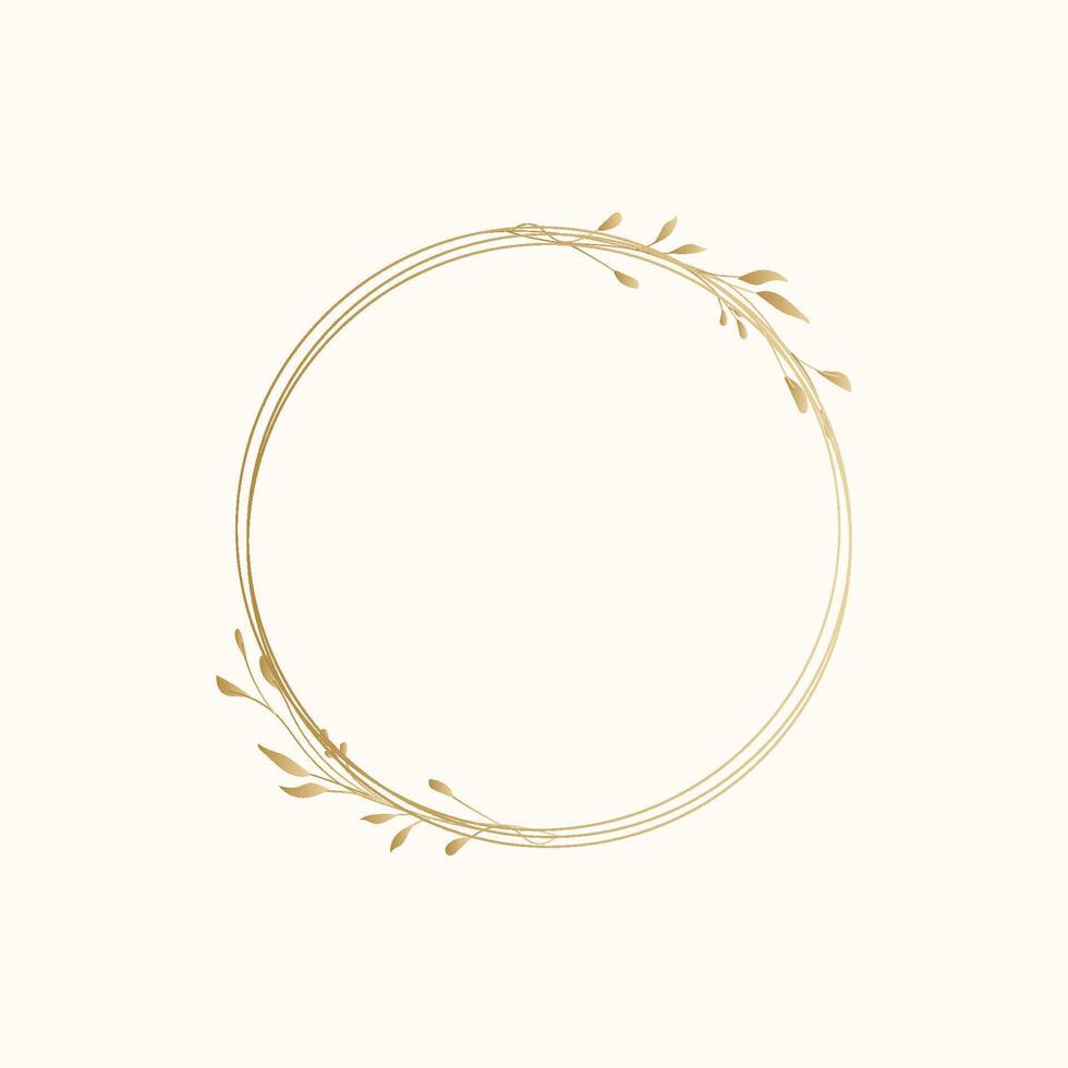 Minimalist Wedding Frame Graphic for Branding vector