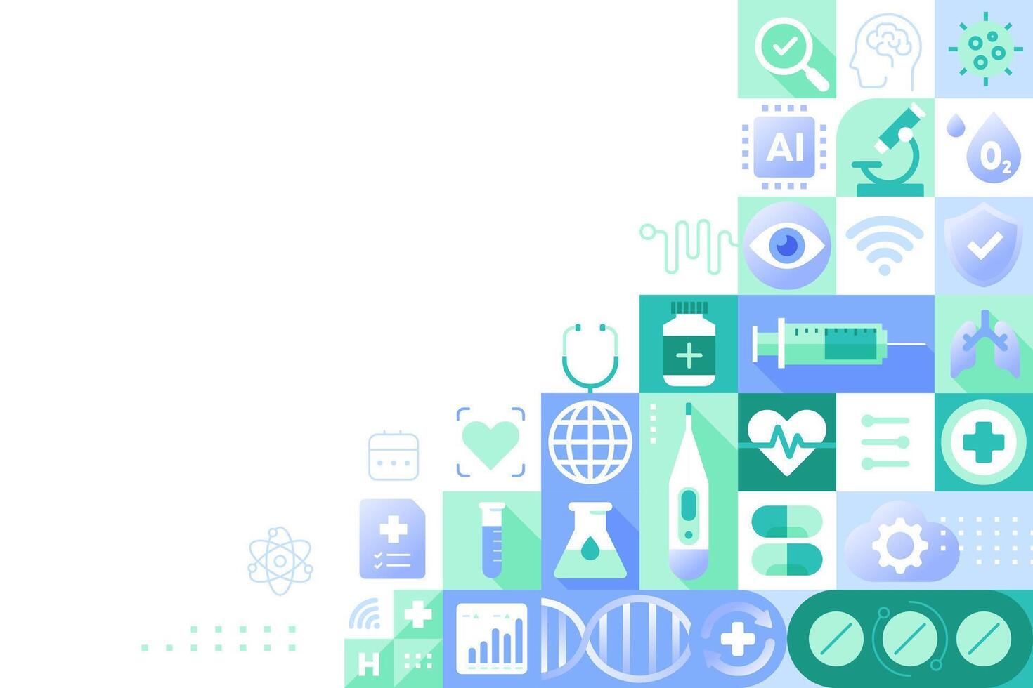 Healthcare and Medical Technology Billboard Background vector