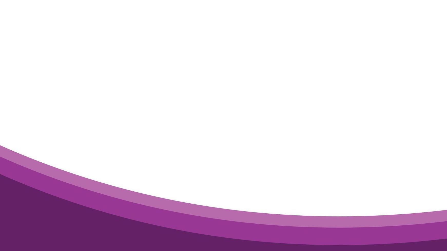 Elegant purple curved shapes background for presentation designs vector
