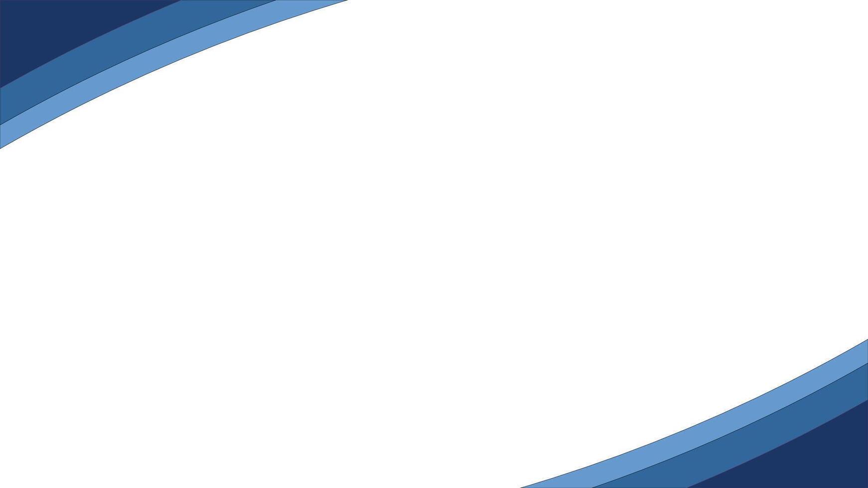 Modern blue corner design for presentations and flyers vector