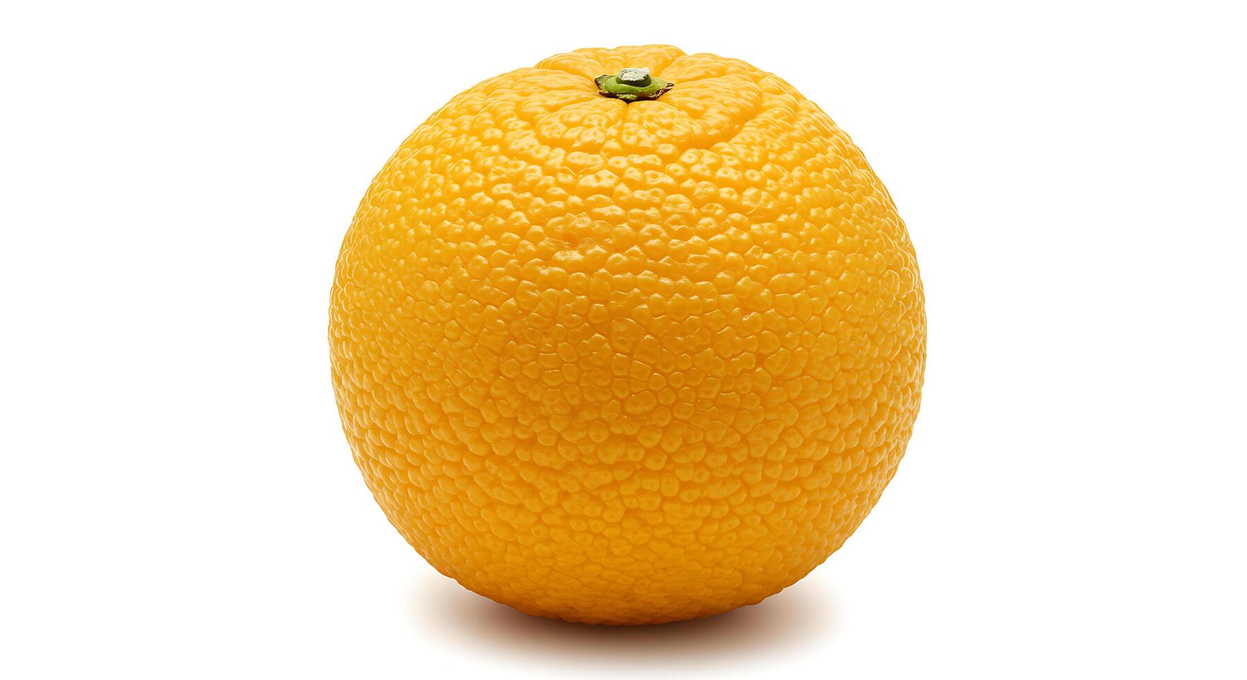 Fresh Sumo Mandarin Fruit on White Background for Healthy Eating photo