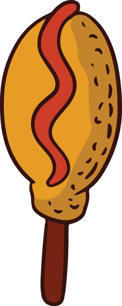 Junk Food with Cartoon Design vector