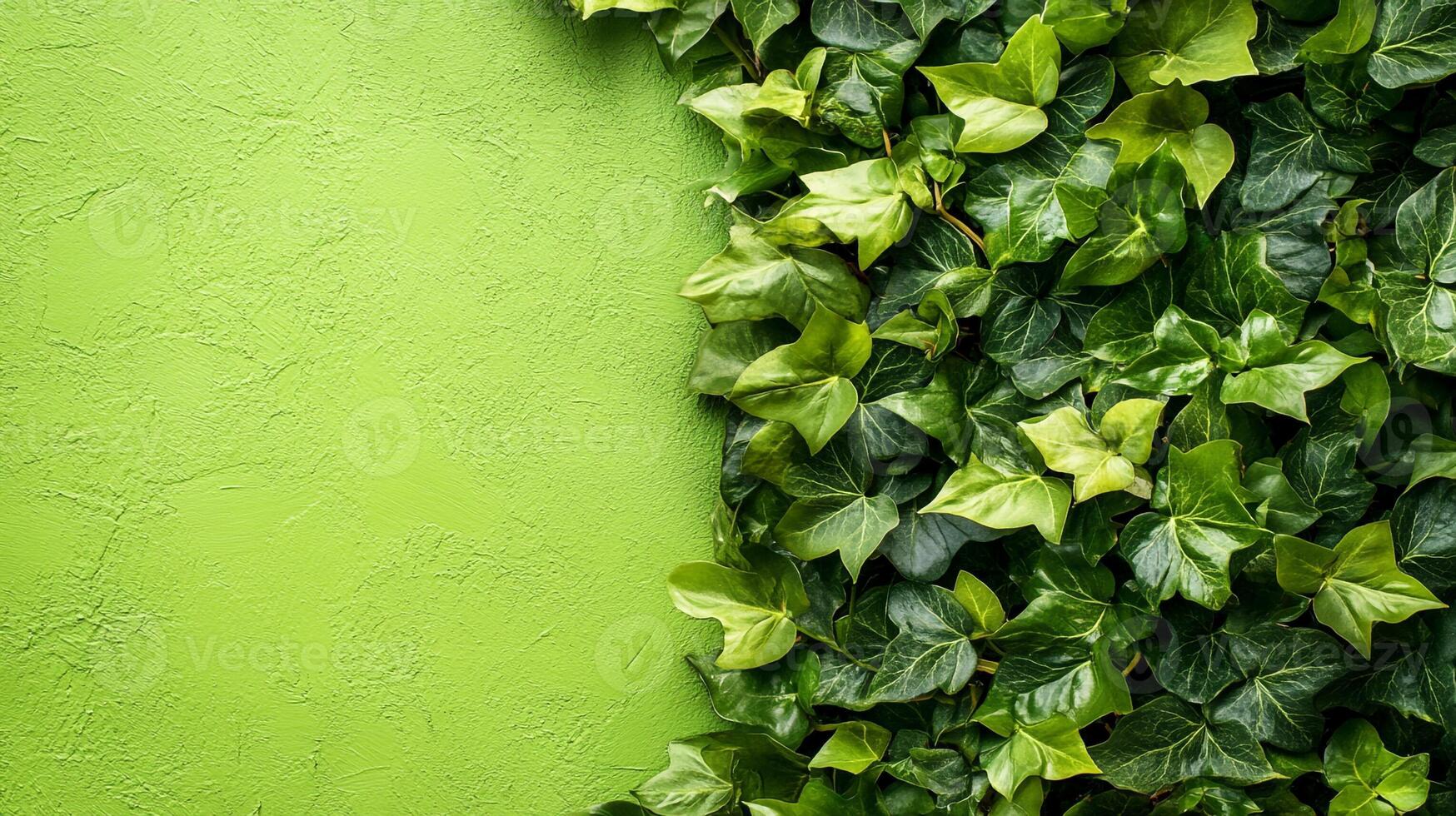 Liriodendron on a vibrant background, top view photorealistic plant photo