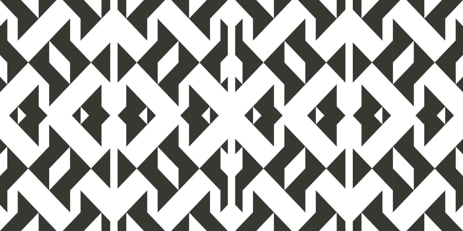 Abstract geometric shape pattern with black color isolated on white background vector