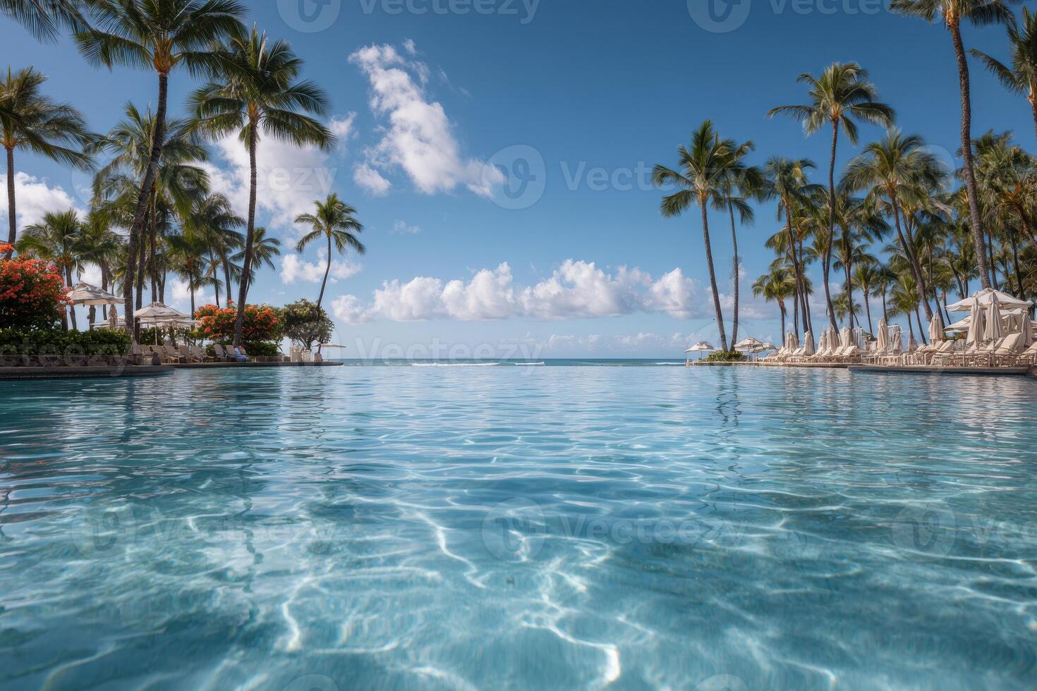 capture essence of luxurious hawaiian resort experience showcasing pristine beaches bathed in golden sunlight photo