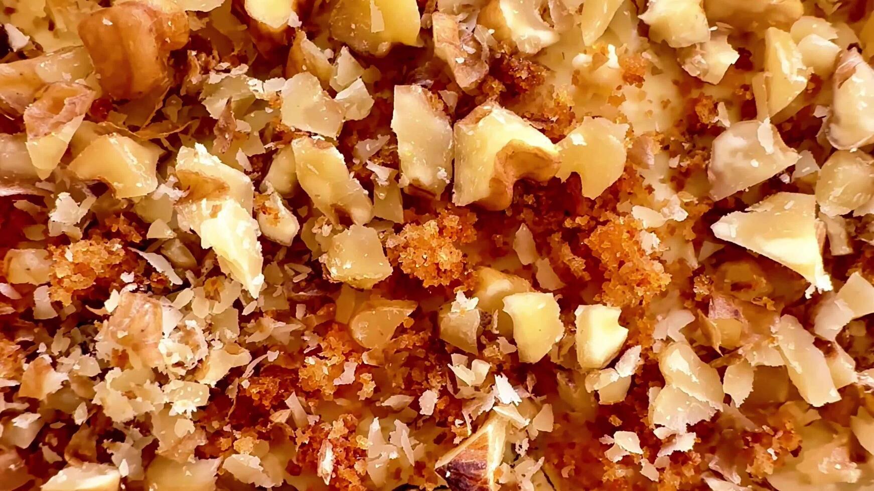A CloseUp Photo of Chopped Walnuts Perfect for Various Culinary Uses and Delicacies