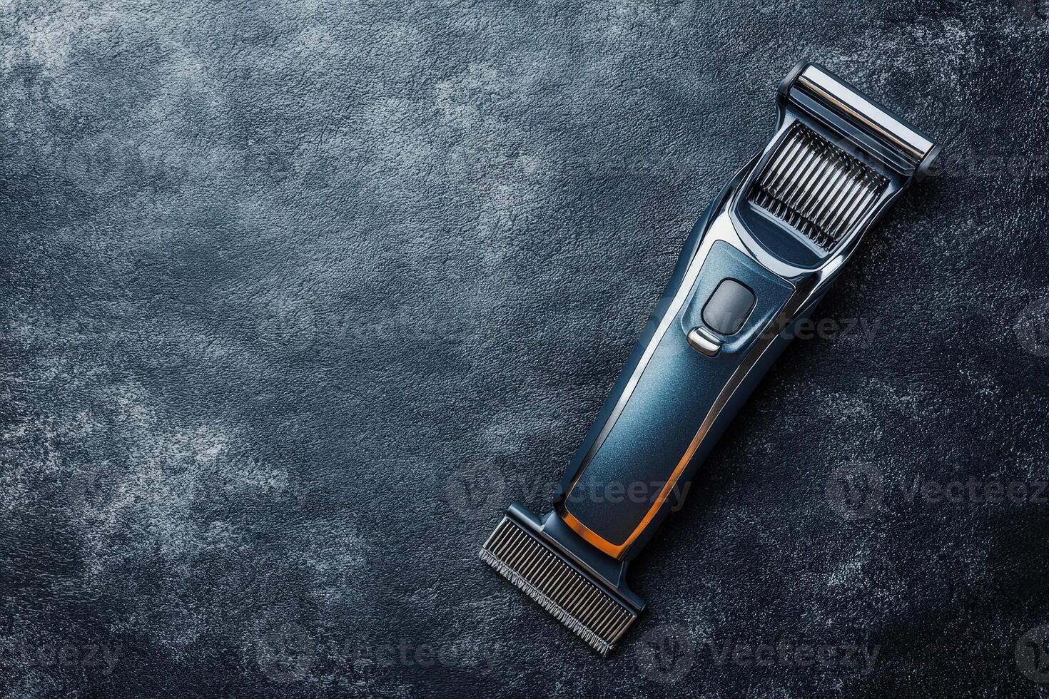 A razor on a dark surface with a copy space photo