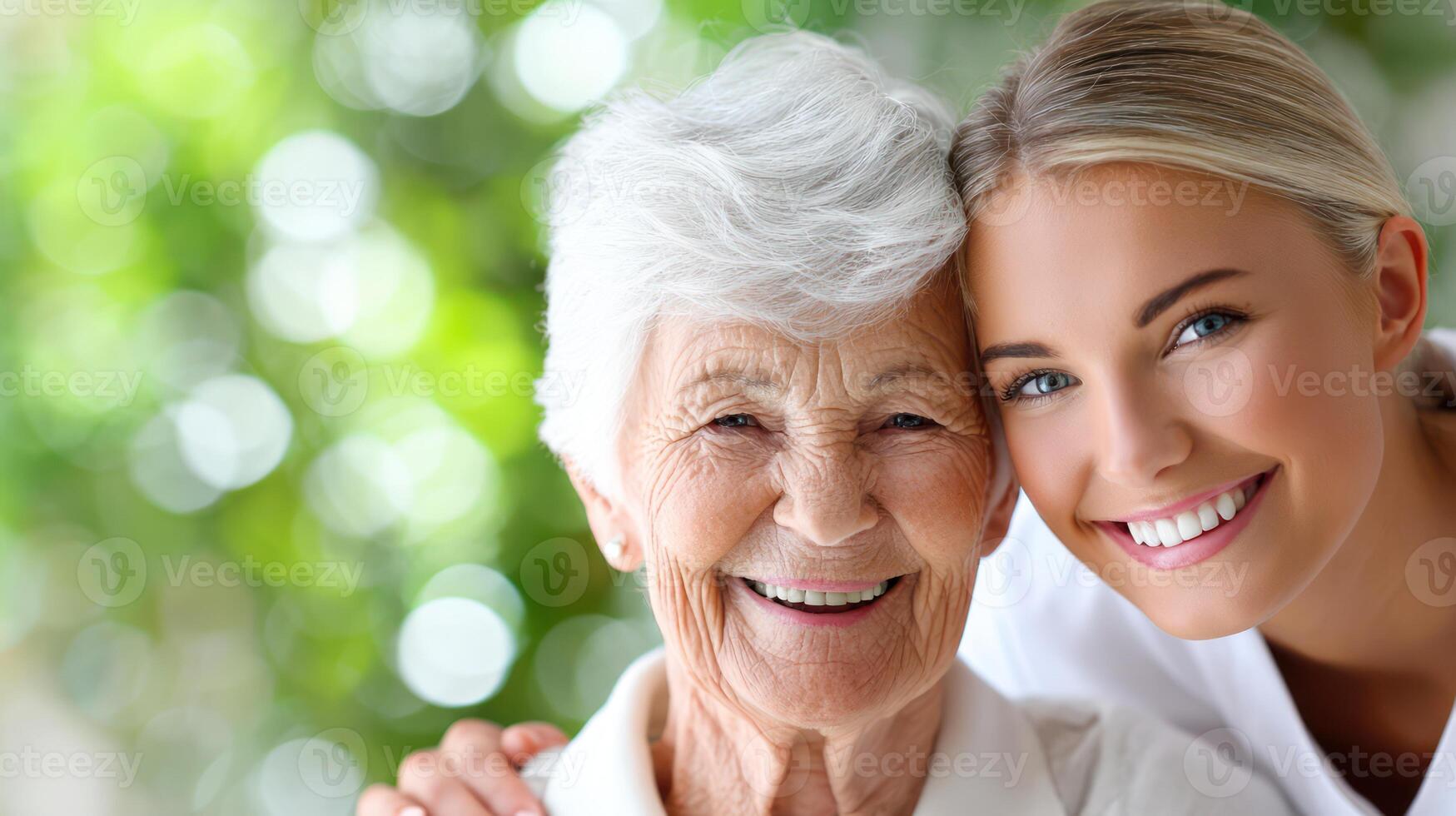 Compassionate Nurse Caring for the Elderly photo