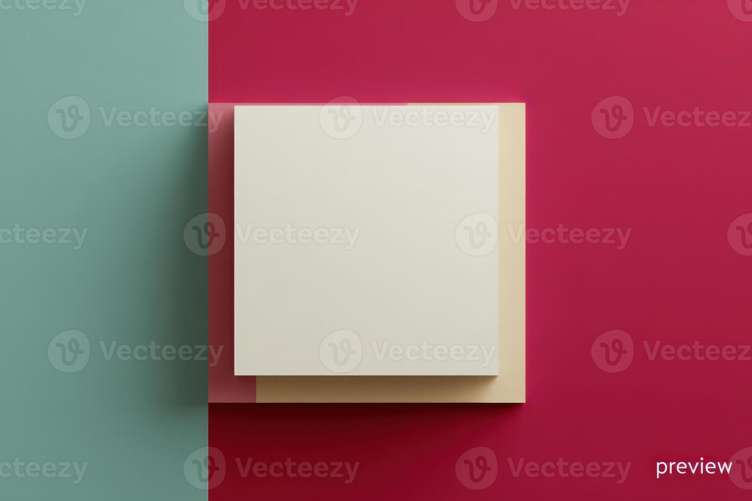Modern Square Banner with Bold Colors and Minimalist Design photo