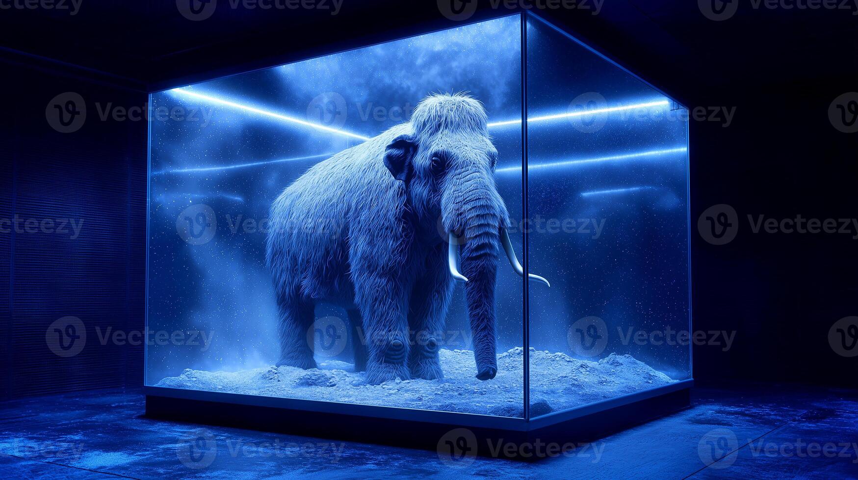 This exhibition showcases extinct animals, sparking interest in resurrection science. photo