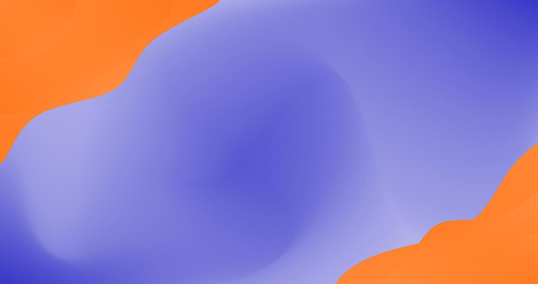 abstract background in orange fluid shape and blue Gradient Wallpaper vector