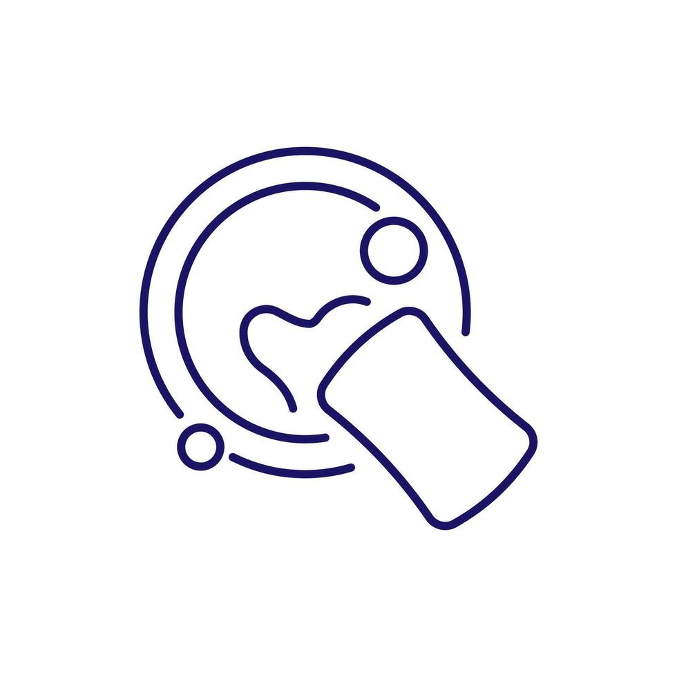 Plate Wash Thin Isolated Icon for Web Sites, Books, Cards, Apps vector
