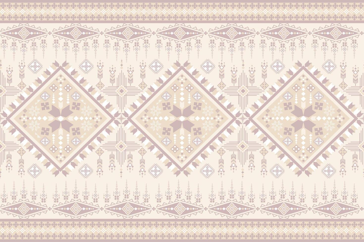 beautiful beige native pattern style vector