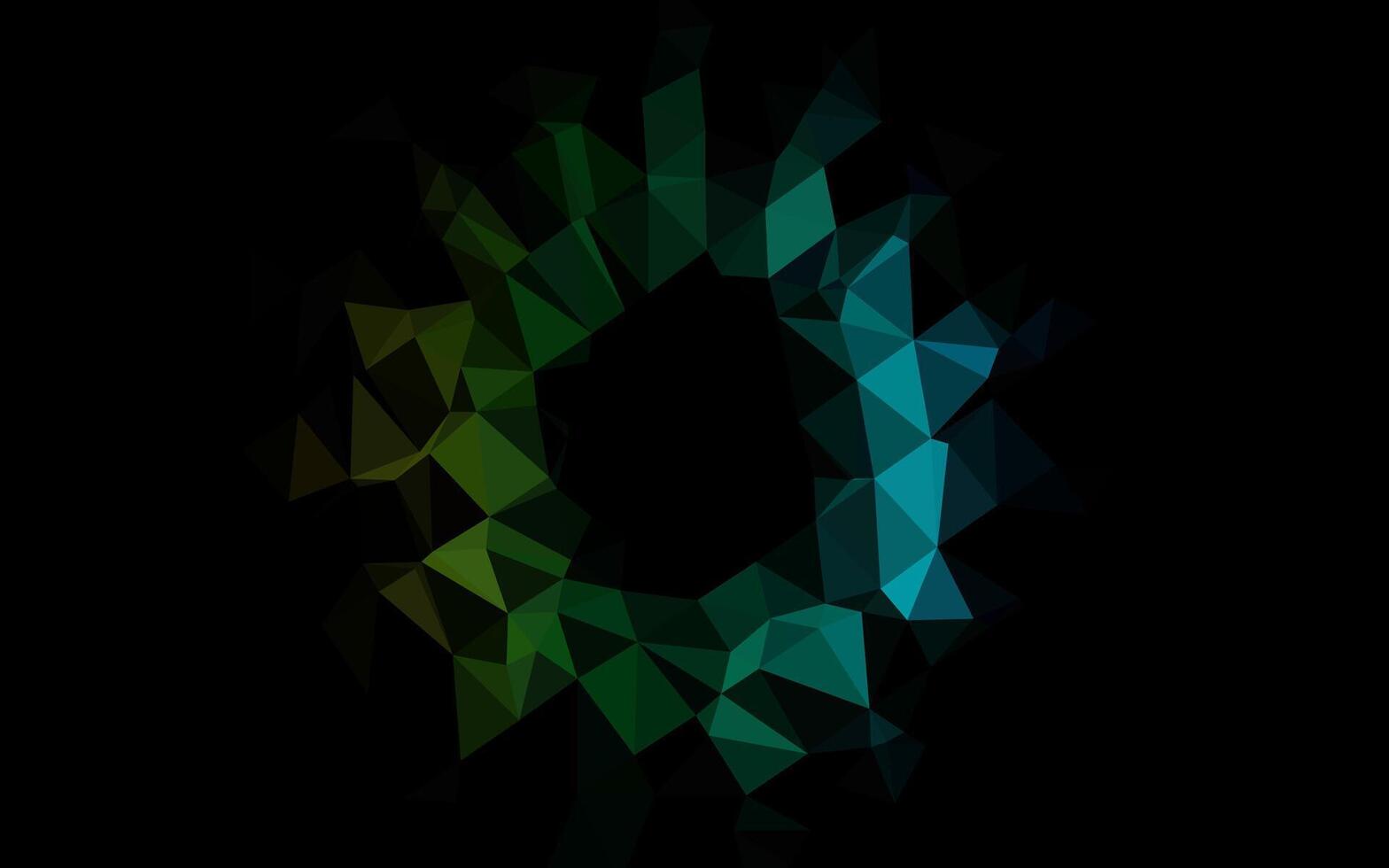 Dark Multicolor, Rainbow polygon abstract backdrop. vector