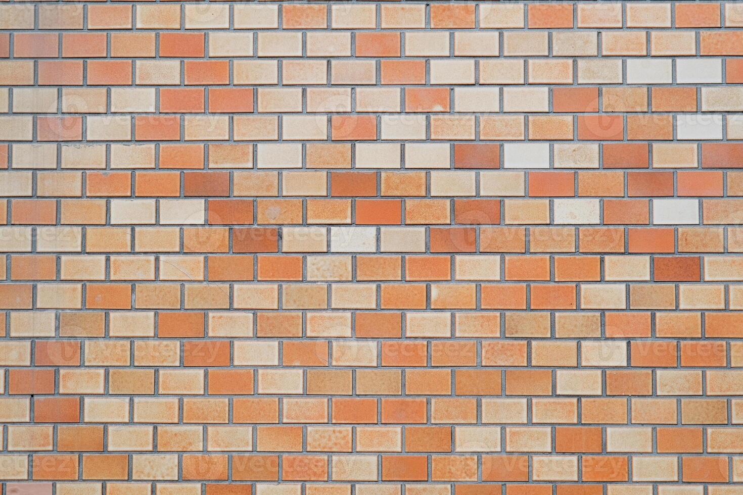 Brick wall with red brick, red brick background photo