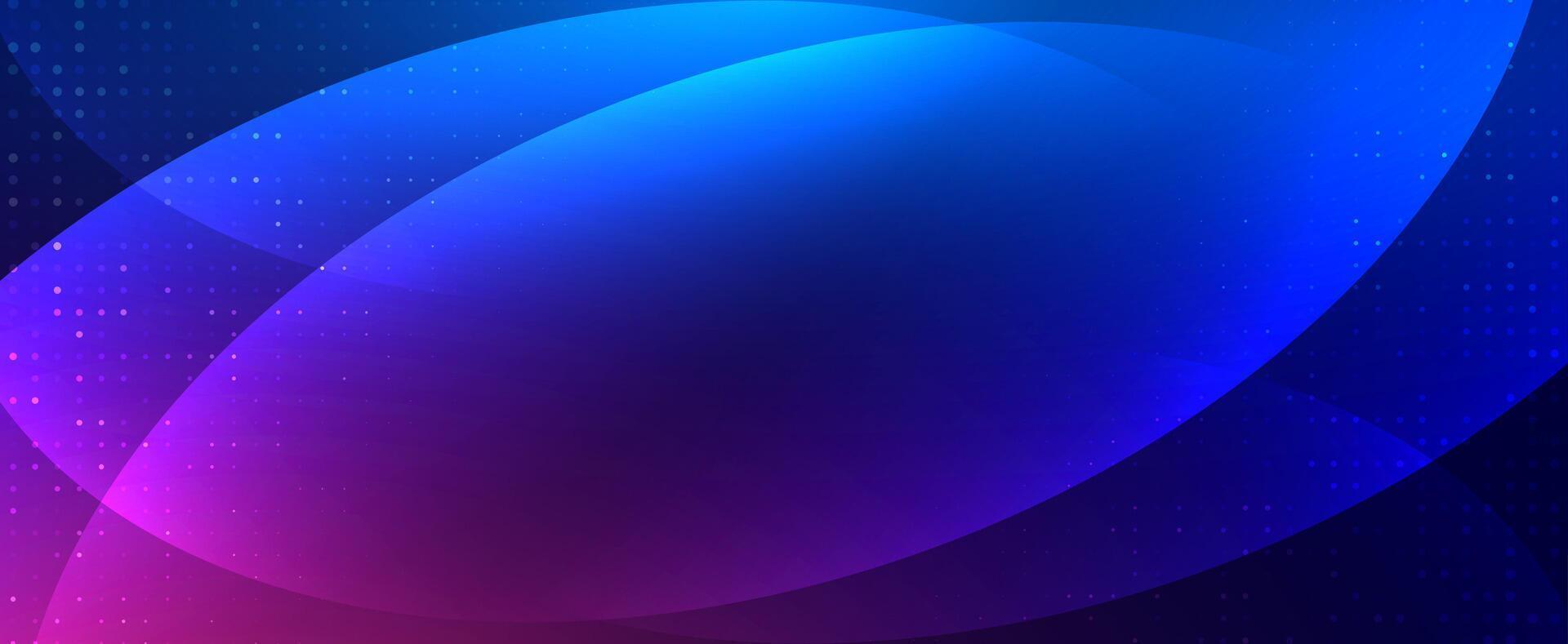Abstract gradient background with curved shapes in blue and purple tones. design for modern presentation, banner, and digital templates vector