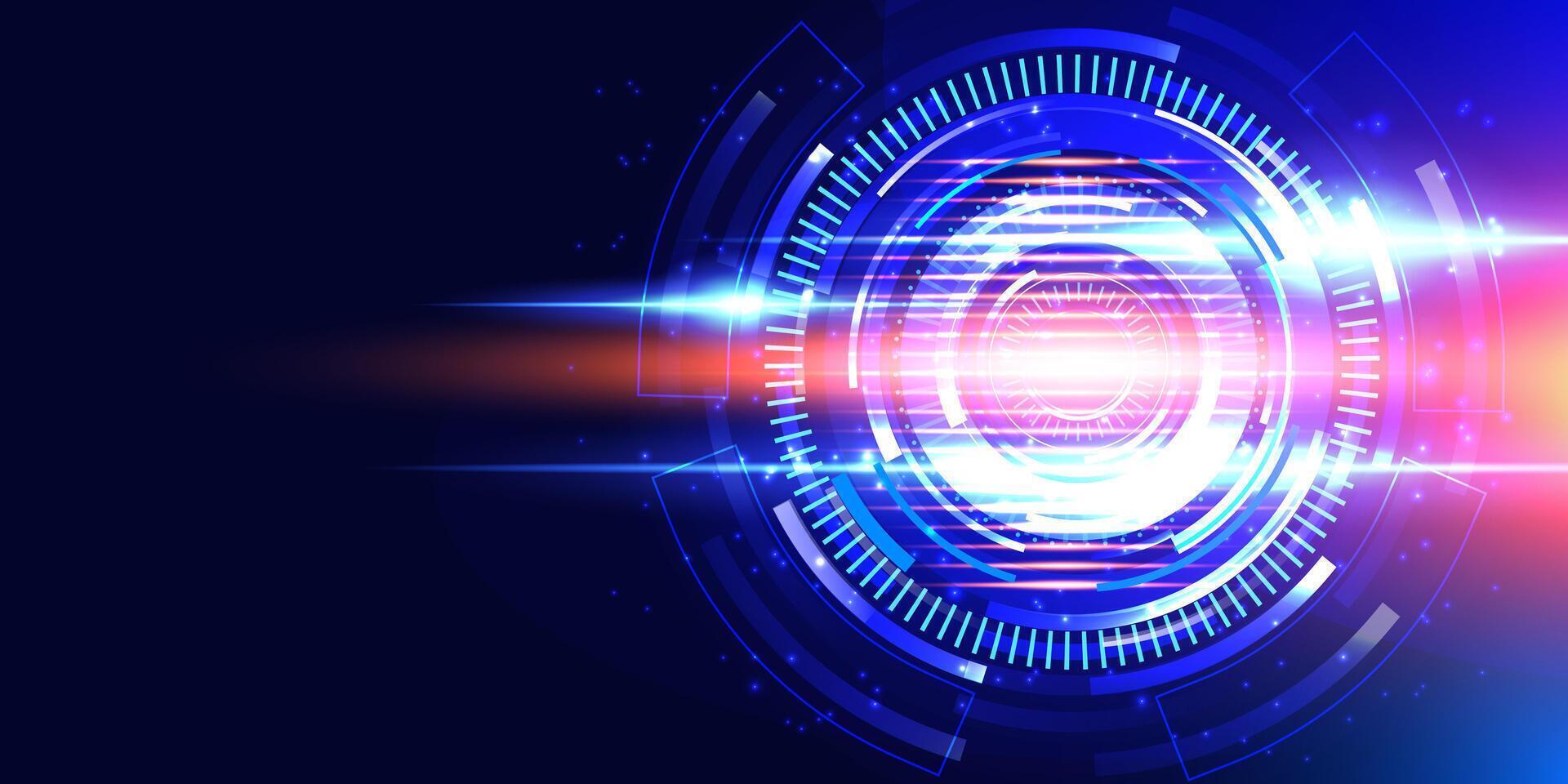 Futuristic digital design with vibrant colors vector