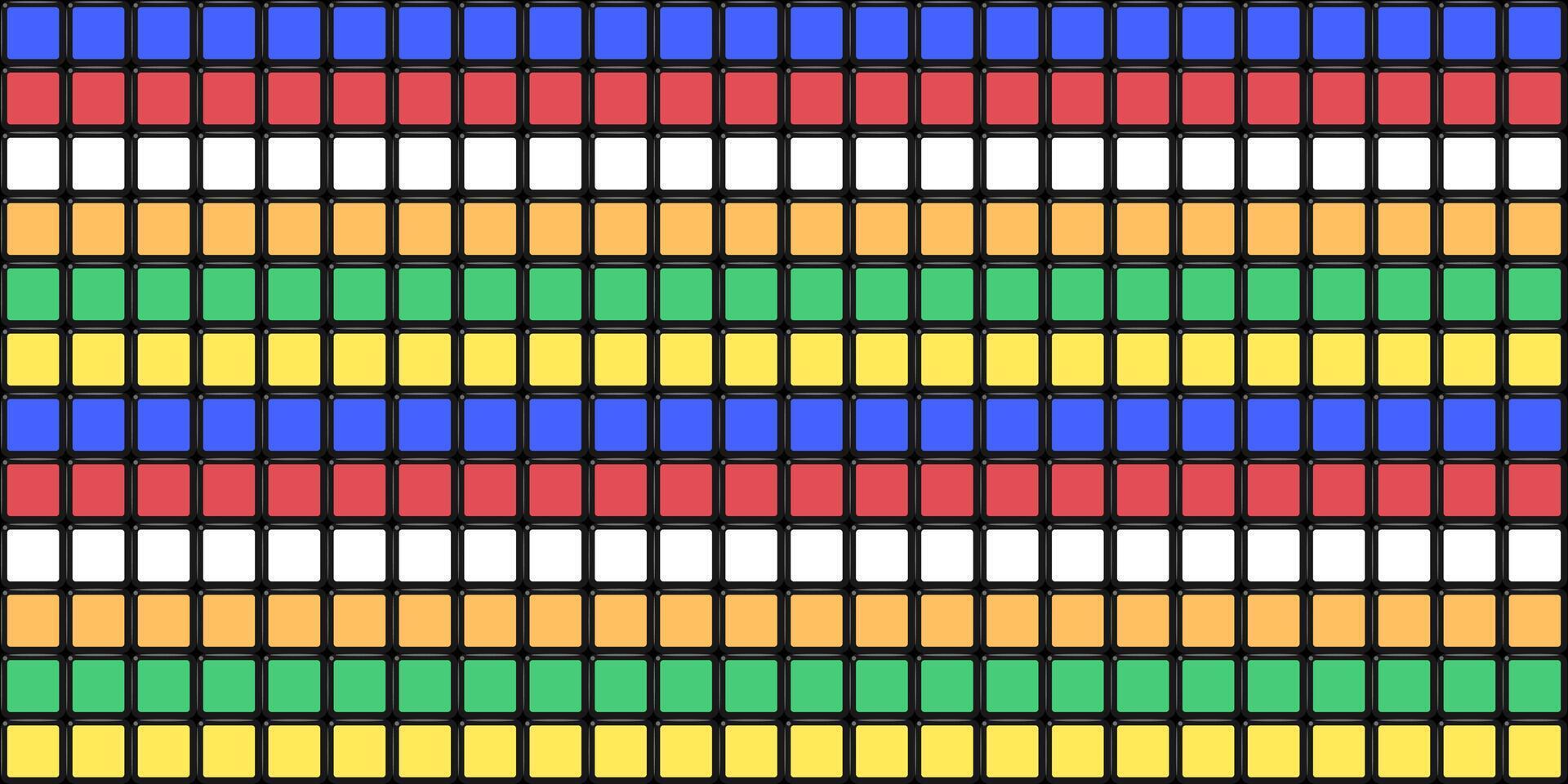 a colorful grid of squares with different colors vector