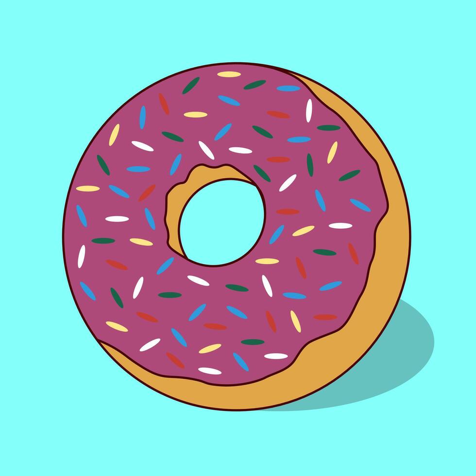 Donut Without Shadow vector