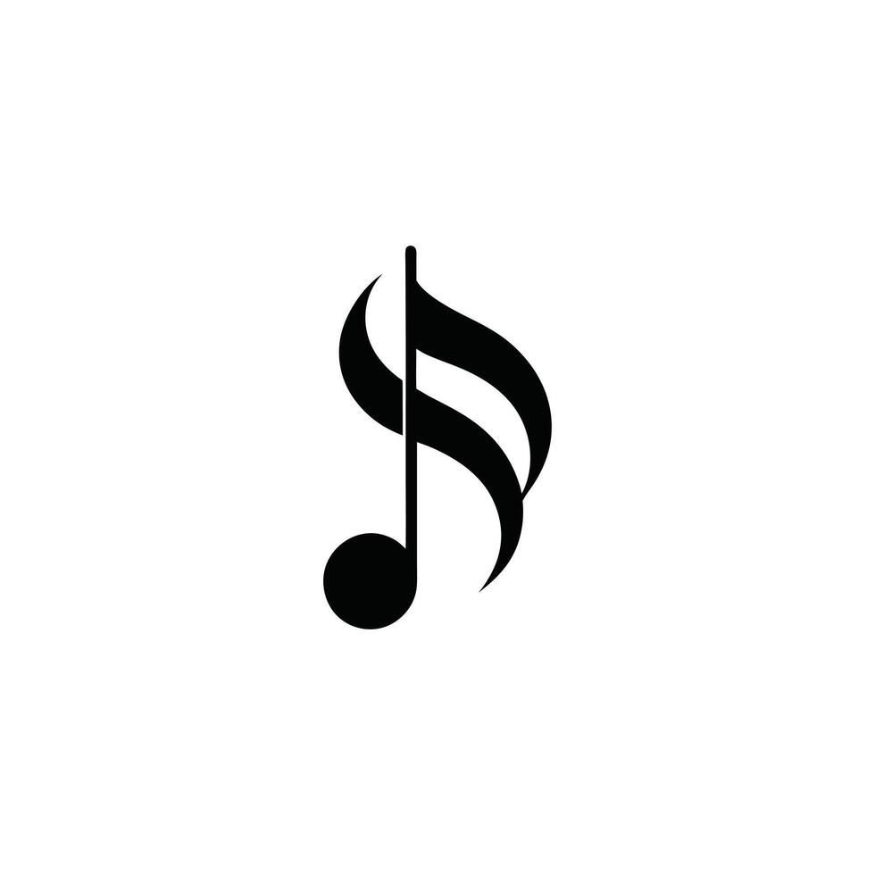 Musical note with sparkles and dots isolated on white background vector