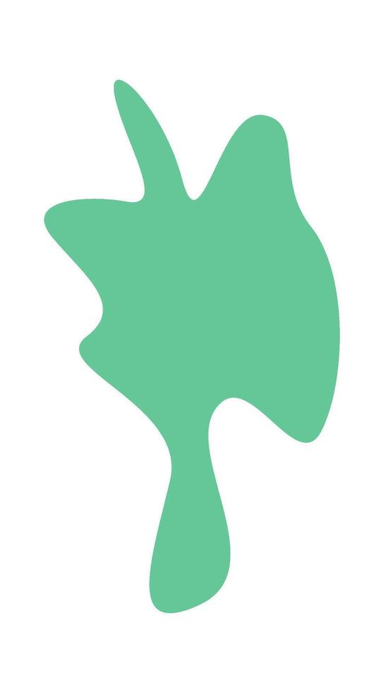 Green geometrical blot for background vector