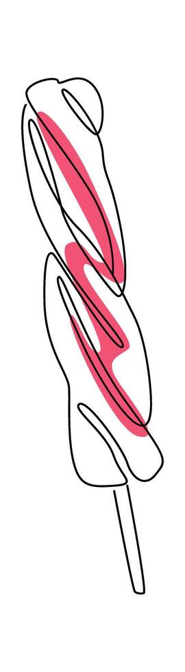 Frozen juice on stick Ice cream with color spot vector