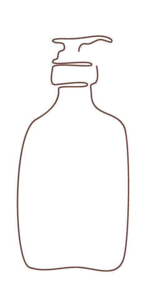 Lotion drawing in line art vector
