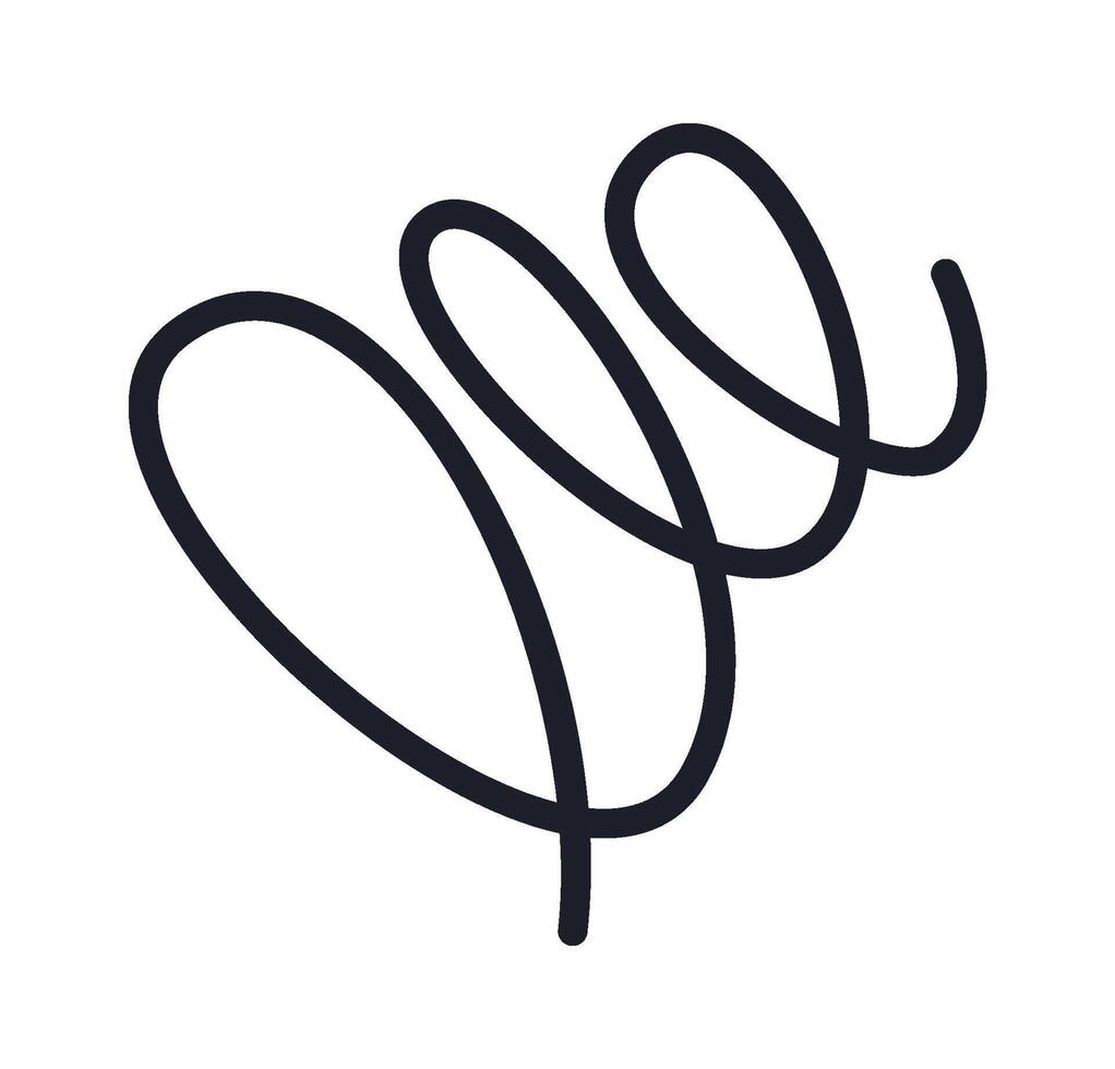 Abstract spring shape design element vector