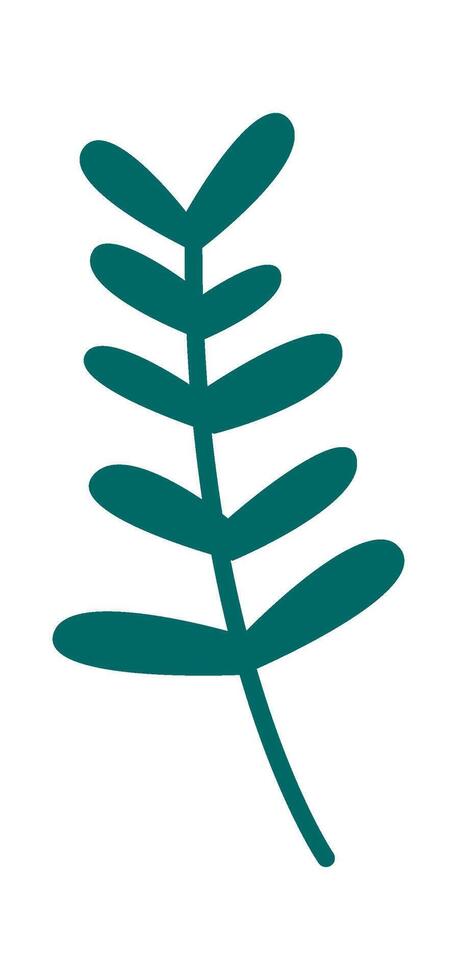 Tropical leaf element Illustration vector