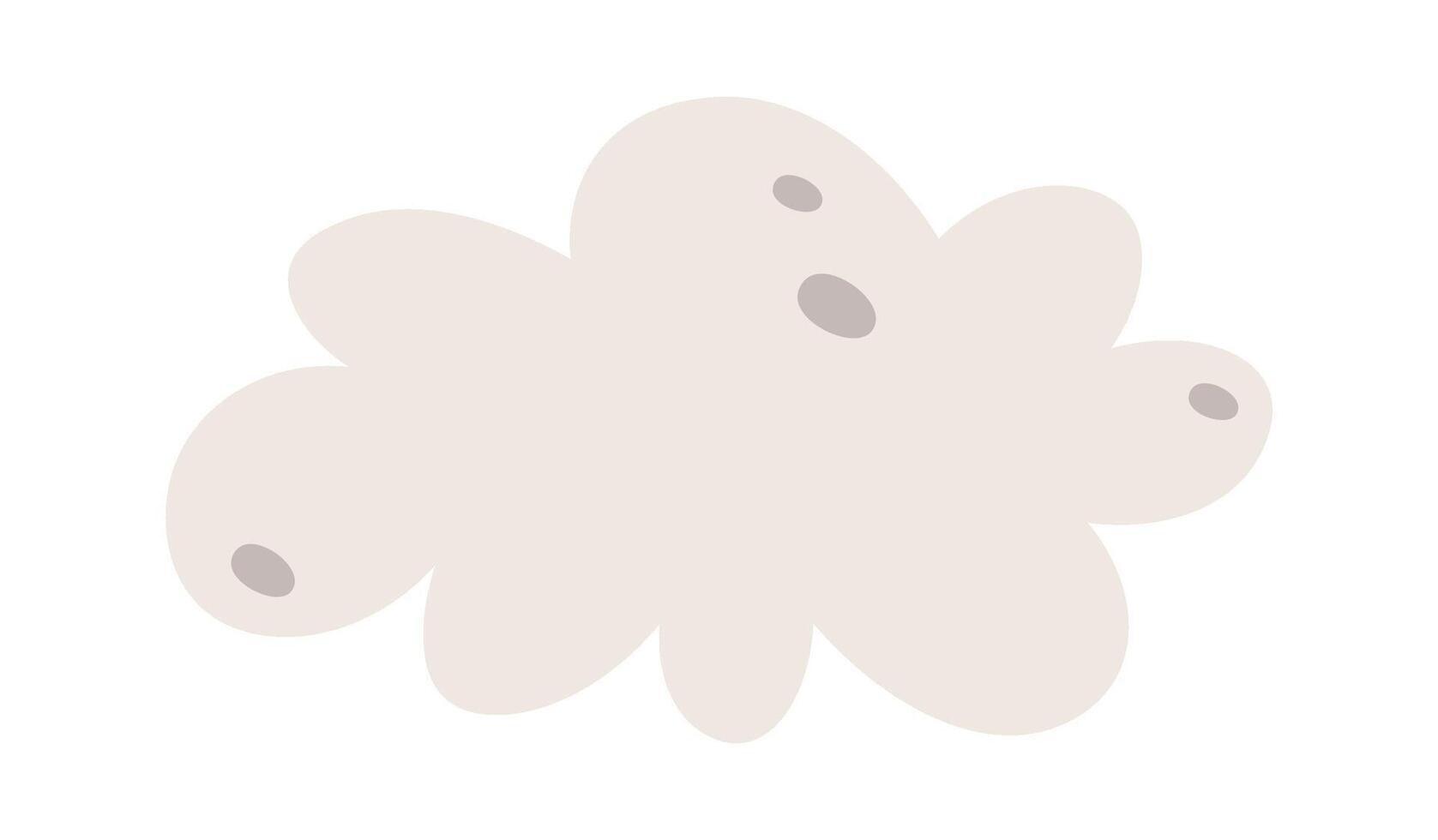 Abstract cloud shape design element Illustration vector