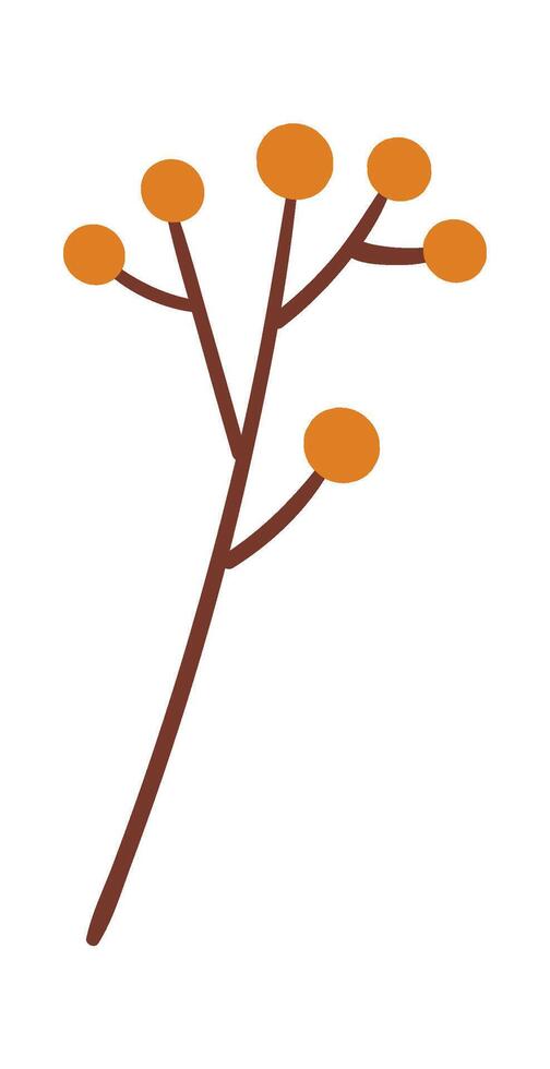 Flower inflorescence Decor for bouquet Illustration vector