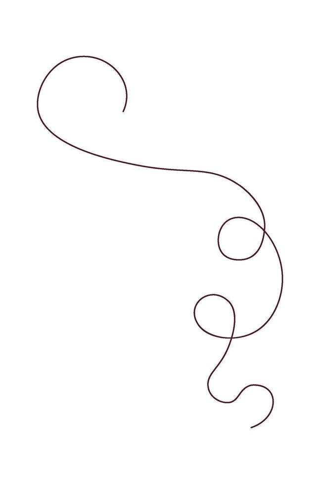 Curved line icon vector